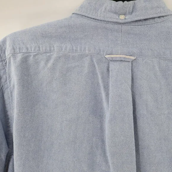 Todd Snyder Japanese Selvedge Oxford shirt men medium blue Long Sleeve Chambray